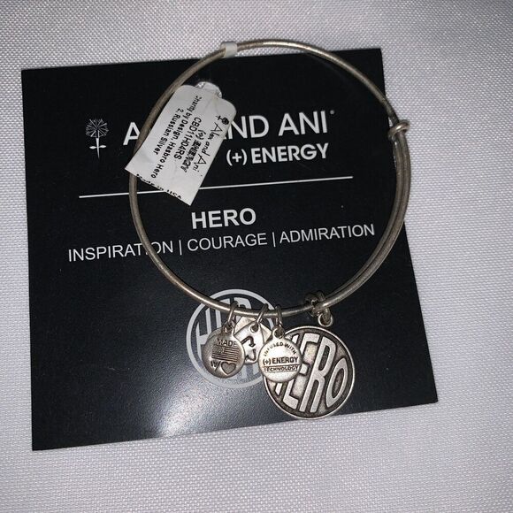 NEW Alex and Ani Charity by Design Hero Bracelet - Silver Toned Adjustable Size - Picture 4 of 7